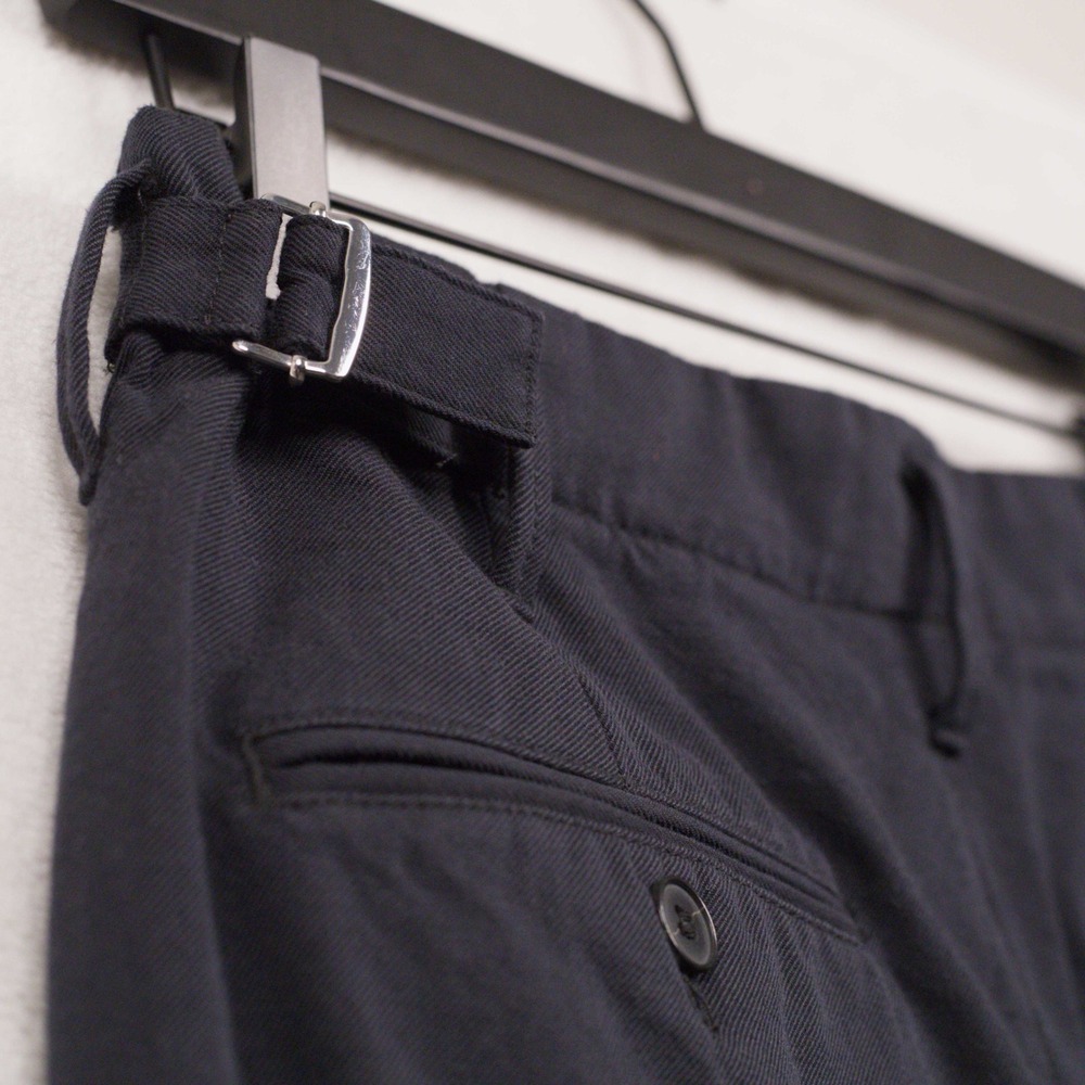 MADEWELL Pleated Carrot Pants Cotton Wool Twill Tapered Trousers Black Coal Sz 2 - Picture 9 of 11